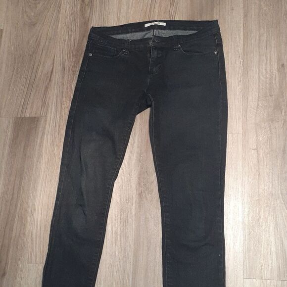 Black straight leg denim jeans 28 x 32 - Picture 4 of 5